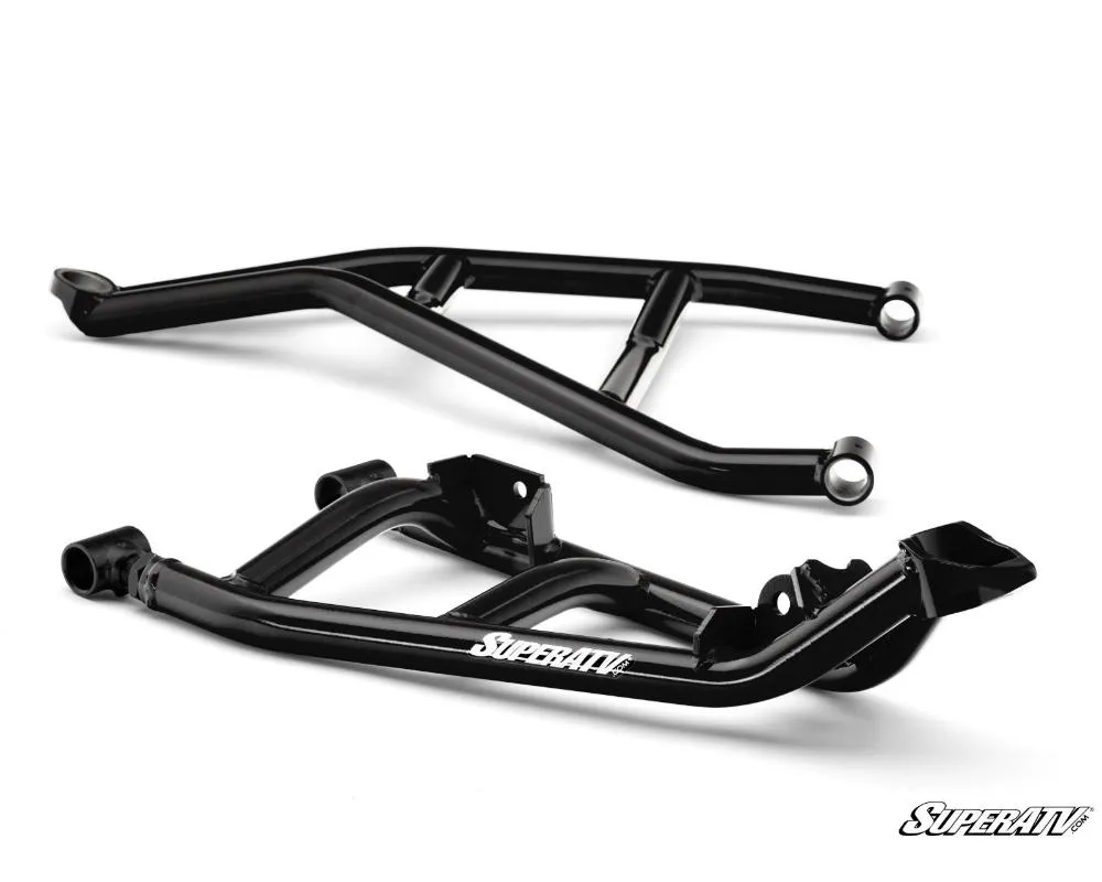 SuperATV Black High Clearance A-Arms w/ Keller Ball Joints Can-Am Maverick X3 2017+ - AA-CA-X3-002-TU-BK-02
