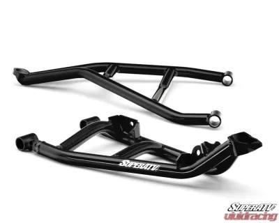 SuperATV Black High Clearance A-Arms w/ Keller Ball Joints Can-Am Maverick X3 2017+ - AA-CA-X3-002-TU-BK-02