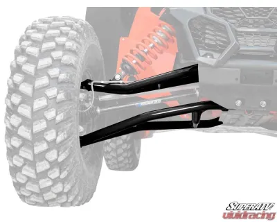 SuperATV Black 2" FO Atlas Pro A-Arms w/ Keller Ball Joints Can-Am Maverick X3 72" Models 2017+ - AA-CA-X372OHC-001-BK-02