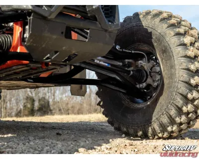SuperATV Black 2" FO Atlas Pro A-Arms w/ Keller Ball Joints Can-Am Maverick X3 72" Models 2017+ - AA-CA-X372OHC-001-BK-02