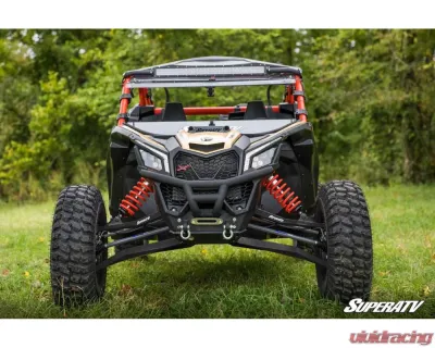 SuperATV High Clearance Boxed Front A-Arms w/ Keller Ball Joints Can-Am Maverick X3 Turbo 2017+ - AA-CA-X3RS-001-BX-BK-02