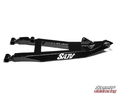 SuperATV Black 1.5" FO Sidewinder A-Arms w/ HD Ball Joints & Brackets Can-Am Maverick X3 Turbo 2017+ - AA-CA-X3XRS-1.5SS-BH-02