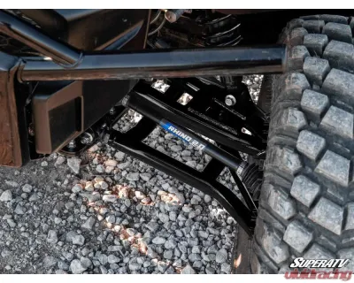 SuperATV Black 1.5" FO Atlas Pro A-Arms w/ Keller Ball Joints Honda Pioneer 1000 2016-2021 - AA-H-PIO1K-OHC-BK-02