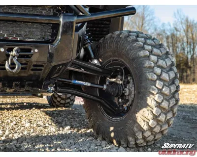 SuperATV Black 1.5" FO Atlas Pro A-Arms w/ Keller Ball Joints Honda Pioneer 1000 2016-2021 - AA-H-PIO1K-OHC-BK-02