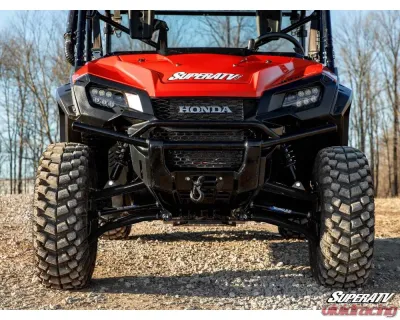 SuperATV Black 1.5" FO Atlas Pro A-Arms w/ Keller Ball Joints Honda Pioneer 1000 2016-2021 - AA-H-PIO1K-OHC-BK-02