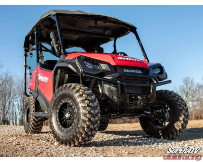 SuperATV Black 1.5" FO Atlas Pro A-Arms w/ Keller Ball Joints Honda Pioneer 1000 2016-2021 - AA-H-PIO1K-OHC-BK-02