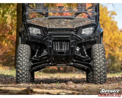SuperATV 1.5" FO Atlas Pro A-Arms w/ Keller Ball Joints Honda Pioneer 1000 2022+ - AA-H-PIO1KOHC-002-BK-02