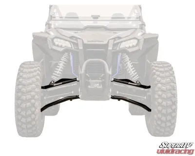 SuperATV 1.5" FO High Clearance A-Arms w/ Keller Ball Joints Honda Talon 1000X | 1000X-4 2019+ - AA-H-TALX-1.5-HC-BK-02
