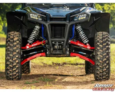 SuperATV Red 1.5" FO Boxed A-Arms Honda Talon 1000X 2019+ - AA-H-TALX-1.5-WC-39