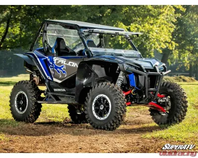 SuperATV Red 1.5" FO Boxed A-Arms Honda Talon 1000X 2019+ - AA-H-TALX-1.5-WC-39