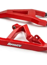 SuperATV Red 1.5" FO Boxed A-Arms w/ Keller Ball Joints Honda Talon 1000X 2019+                                     - AA-H-TALX-1.5-WC-BK-39 - Image 8