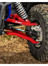 SuperATV Red 1.5" FO Boxed A-Arms w/ Keller Ball Joints Honda Talon 1000X 2019+                                     - AA-H-TALX-1.5-WC-BK-39 - Image 6
