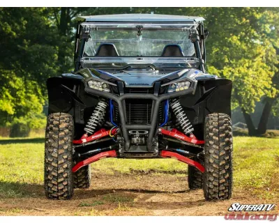 SuperATV Red 1.5" FO Boxed A-Arms w/ Keller Ball Joints Honda Talon 1000X 2019+ - AA-H-TALX-1.5-WC-BK-39