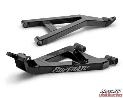 SuperATV Black 1.5" FO Boxed A-Arms Kawasaki Teryx KRX 1000 2020+ - AA-K-KRX-1.5-WC-02