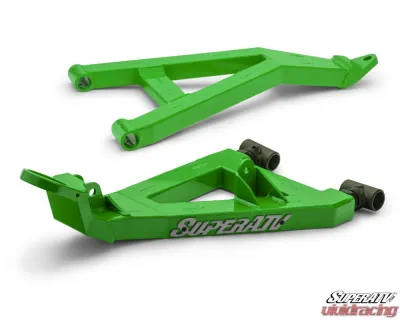 SuperATV Green 1.5" FO Boxed A-Arms Kawasaki Teryx KRX 1000 2020+ - AA-K-KRX-1.5-WC-12