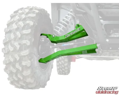 SuperATV Green 1.5" FO Boxed A-Arms Kawasaki Teryx KRX 1000 2020+ - AA-K-KRX-1.5-WC-12