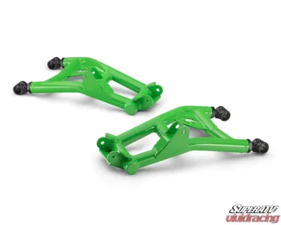 SuperATV Green Rear Atlas Pro A-Arms Kawasaki Teryx S 2021+ - AA-K-TRX4S-R-HC-12