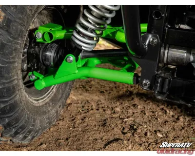 SuperATV Green Rear Atlas Pro A-Arms Kawasaki Teryx S 2021+ - AA-K-TRX4S-R-HC-12