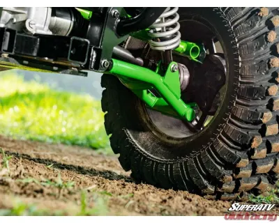 SuperATV Green Rear Atlas Pro A-Arms Kawasaki Teryx S 2021+ - AA-K-TRX4S-R-HC-12