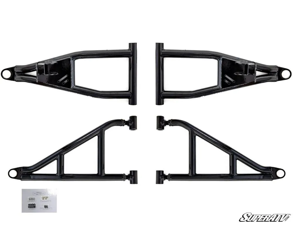 SuperATV 2" FO High Clearance A-Arms w/ Super Duty Ball Joints Polaris Ranger XP 900 High Lifter Edition 2016 - AA-P-RAN900H-HC-BSD-02