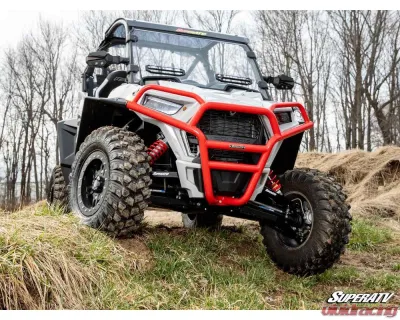 SuperATV Black 2" FO Boxed A-Arms w/ Keller Ball Joints Polaris RZR S 900 2015-2020 - AA-P-RZR900S-WC-BK-02