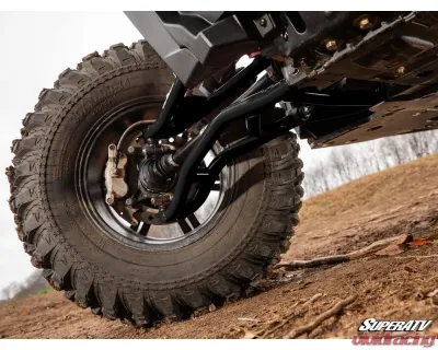SuperATV Black 2" FO High Clearance A-Arms w/ SD Ball Joints Polaris RZR XP 1000 2014-2023 - AA-P-RZRT-OHC-BS-02