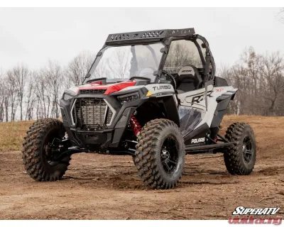 SuperATV Black 2" FO High Clearance A-Arms w/ SD Ball Joints Polaris RZR XP 1000 2014-2023 - AA-P-RZRT-OHC-BS-02