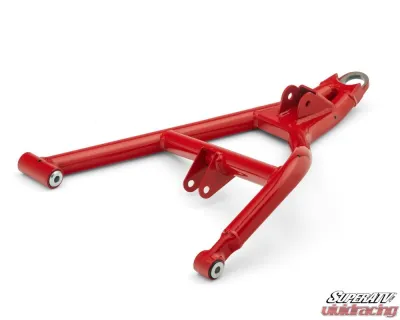 SuperATV Red 2" FO High Clearance A-Arms w/ Keller Ball Joints Polaris RZR XP 1000 2014-2023 - AA-P-RZRT-OHC-BK-03