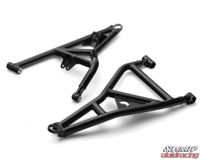 SuperATV Black High Clearance Adjustable Both A-Arms w/ HD Ball Joints Polaris RZR XP 2024+ - AA-P-RZRXP-HC-003-BH-02