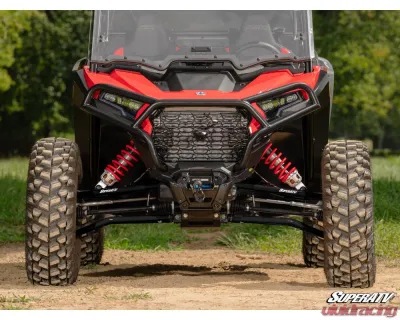 SuperATV Black High Clearance Adjustable Both A-Arms w/ HD Ball Joints Polaris RZR XP 2024+ - AA-P-RZRXP-HC-003-BH-02