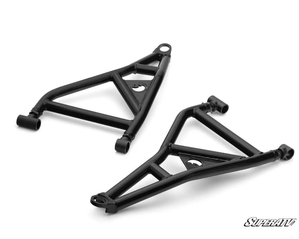 SuperATV Black High Clearance Adjustable Lower A-Arms Polaris RZR XP 2024+ - AA-P-RZRXP-LAP-02