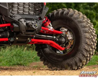 SuperATV Red 1.5" FO High Clearance A-Arms w/ HD Ball Joints Polaris RZR XP 1000 2024+ - AA-P-RZRXPOHC-001-BH-03
