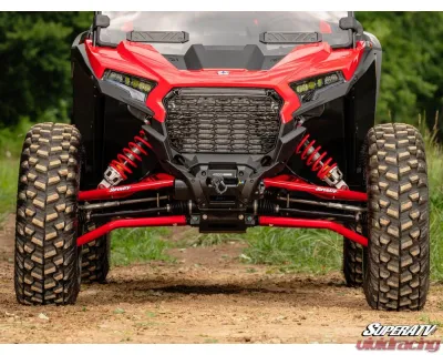 SuperATV Red 1.5" FO High Clearance A-Arms w/ HD Ball Joints Polaris RZR XP 1000 2024+ - AA-P-RZRXPOHC-001-BH-03