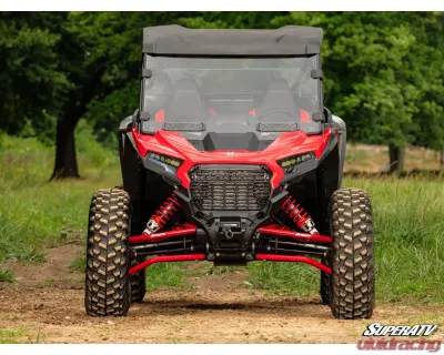 SuperATV Red 1.5" FO High Clearance A-Arms w/ HD Ball Joints Polaris RZR XP 1000 2024+ - AA-P-RZRXPOHC-001-BH-03