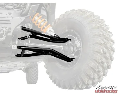 SuperATV Black 2" FO High Clearance A-Arms w/ SD Ball Joints Polaris RZR XP 1000 2024+ - AA-P-RZRXPOHC-002-BS-02