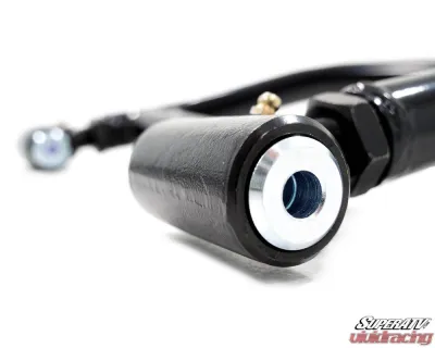 SuperATV Black High Clearance Adjustable A-Arms w/ Super Duty Ball Joints Polaris RZR XP 1000 2014-2023 - AA-P-RZRXPT-HC-SBJ-BSD-02