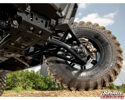 SuperATV Black 1.5" FO High Clearance A-Arms w/ Keller Ball Joints Polaris RZR XP 1000 2014-2023 - AA-P-RZRXPT-HC1.5-SBJ-BK-02