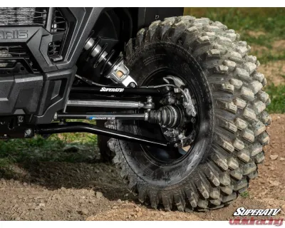 SuperATV Black 1.5" FO High Clearance A-Arms w/ Keller Ball Joints Polaris RZR XP 1000 2014-2023 - AA-P-RZRXPT-HC1.5-SBJ-BK-02
