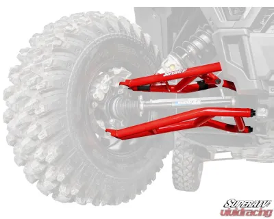 SuperATV Red 1.5" FO High Clearance A-Arms Polaris RZR XP 1000 2014-2023 - AA-P-RZRXPT-HC1.5-SBJ-03