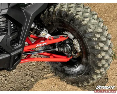 SuperATV Red 1.5" FO High Clearance A-Arms Polaris RZR XP 1000 2014-2023 - AA-P-RZRXPT-HC1.5-SBJ-03