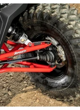 SuperATV Red 1.5" FO High Clearance A-Arms Polaris RZR XP 1000 2014-2023                                     - AA-P-RZRXPT-HC1.5-SBJ-03 - Image 6