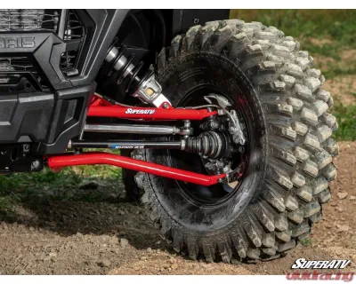 SuperATV Red 1.5" FO High Clearance A-Arms Polaris RZR XP 1000 2014-2023 - AA-P-RZRXPT-HC1.5-SBJ-03