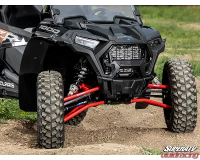 SuperATV Red 1.5" FO High Clearance A-Arms Polaris RZR XP 1000 2014-2023 - AA-P-RZRXPT-HC1.5-SBJ-03