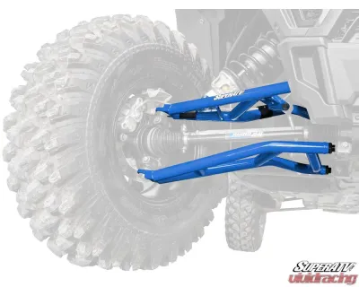 SuperATV Blue 1.5" FO High Clearance A-Arms Polaris RZR XP 1000 2014-2023 - AA-P-RZRXPT-HC1.5-SBJ-16