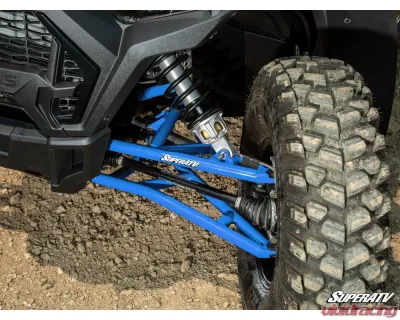 SuperATV Blue 1.5" FO High Clearance A-Arms Polaris RZR XP 1000 2014-2023 - AA-P-RZRXPT-HC1.5-SBJ-16