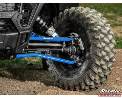 SuperATV Blue 1.5" FO High Clearance A-Arms Polaris RZR XP 1000 2014-2023 - AA-P-RZRXPT-HC1.5-SBJ-16