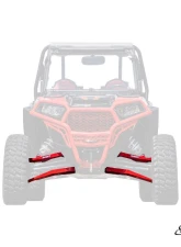 SuperATV Red High Clearance Boxed A-Arms w/ HD Ball Joints Polaris RZR XP Turbo 2016+                                     - AA-P-RZRXPT-WC-SBJ-BH-03 - Image 2
