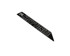 Kryptonite Left Side Upper Control Arm Logo Plate