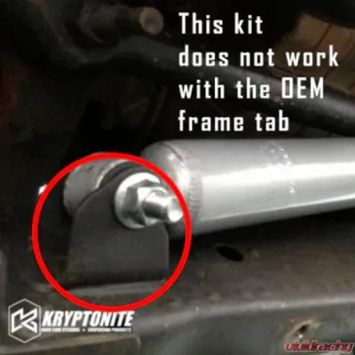 Kryptonite Bolt On Fox Steering Stabilizer Bracket Chevrolet | GMC 2015-2025 - KRSS15FOX