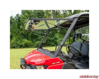 High Lifter Seizmik Flip-Up Versa-Vent Windshield Scratch-Res-Poly Can-Am Defender 2016-2022 - 50-50247KIT